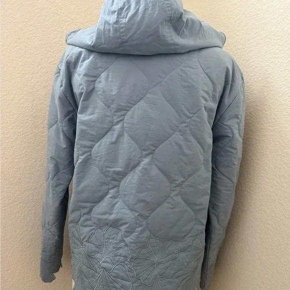 AVEC LES FILLES - Floral Embroidered Quilted Jacket - Size S - Picture 5 of 10